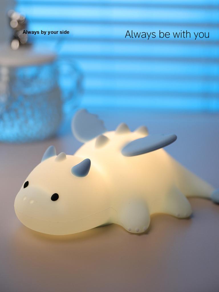 New Dinosaur Lamp Mini Dragon Night Light Magnetic USB Rechargeable Colorful Atmosphere Light Bedside Night Light