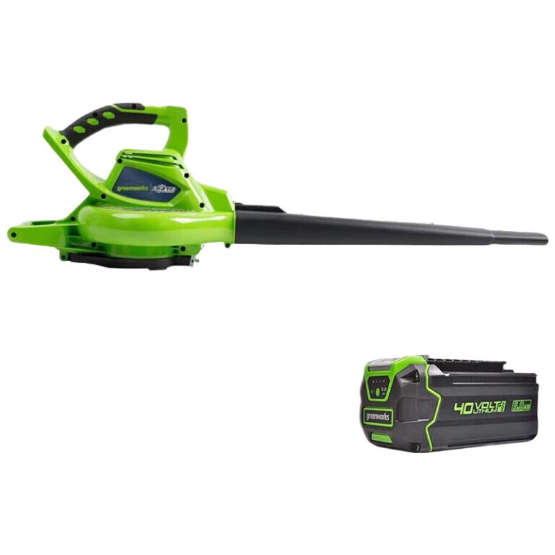 Greenworks 40V Cordless Blower Vacuum CN plug (adapter included)