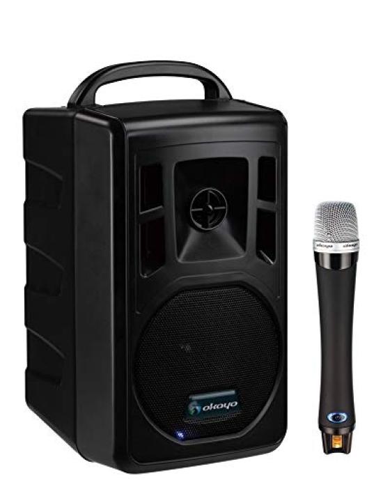 OKAYO 2.4GHz Digital Wireless Compact Speaker (Maximum 60W) (Built-in 2-wave wireless tuner, built-in lithium ion) [Can also be used for disaster