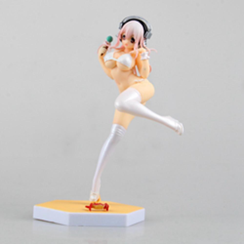 16CM Anime SUPER SONICO Beach Queens Series Toy1/10 Special Ver Swimsuit Standing Model Toy Gift Collection Aciton Model PVC