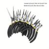 8Pcs Mini Pliers Set Long Nose with Teeth Flat Jaw Round Curved Needle Diagonal Nose Wire End Cutting Cutter Tools.