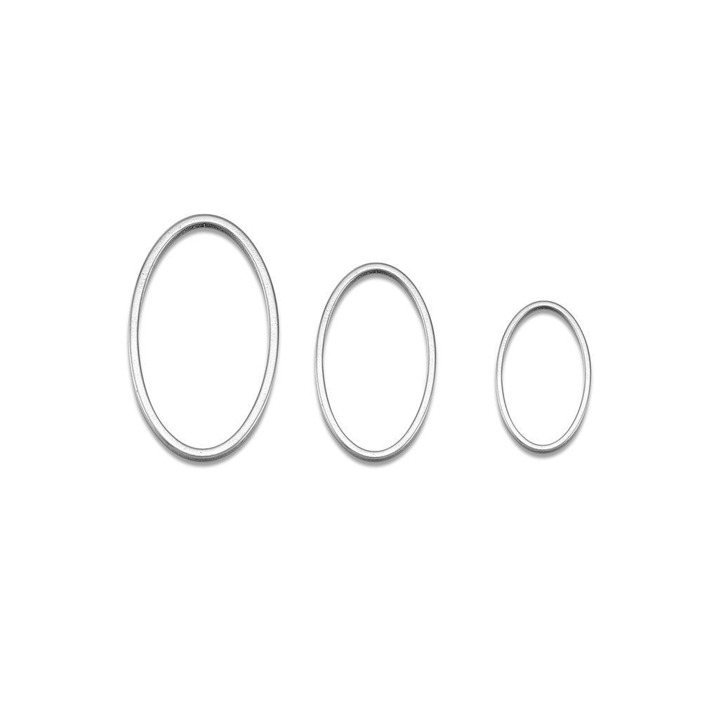 Stainless Steel DIY Pendant Frame for Jewelry Neckties