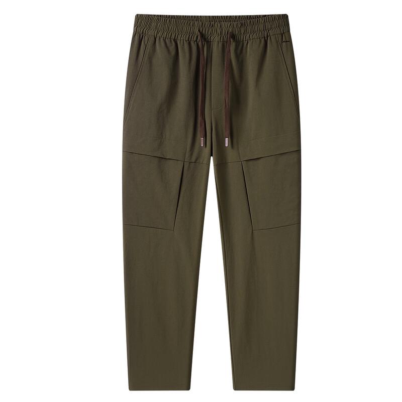 Shanshan Men's Smooth Straight-Leg Casual Trousers
