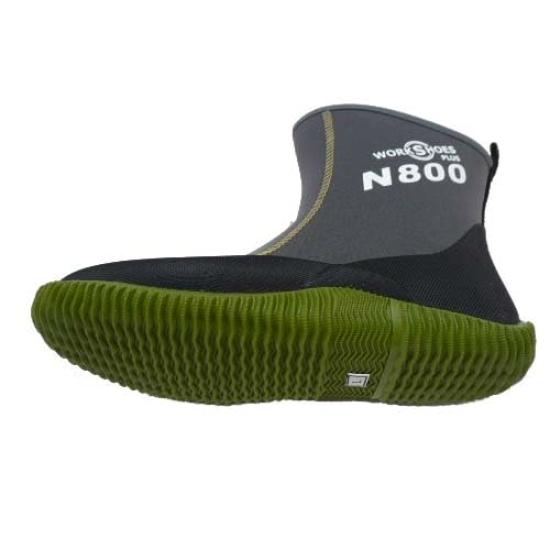 Work Shoes Plus Light N800 Short Boots LL [Atom] SS-LL (Black (27.5-28.0))