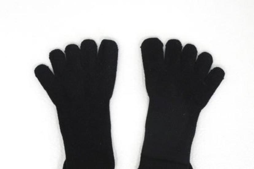 Of Compression Plain for Reducing Swelling [Set 4] Five-toe Socks, Black,
