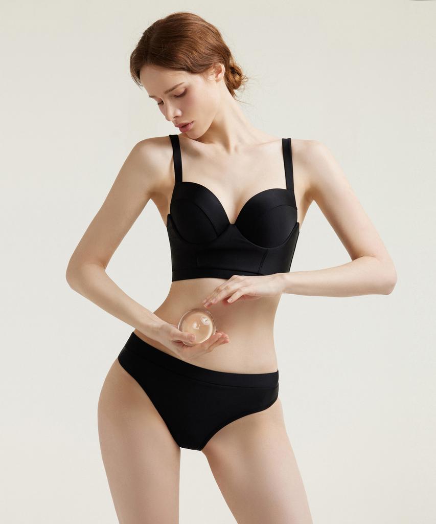 Ageunel Queen Bikini Bra_Black