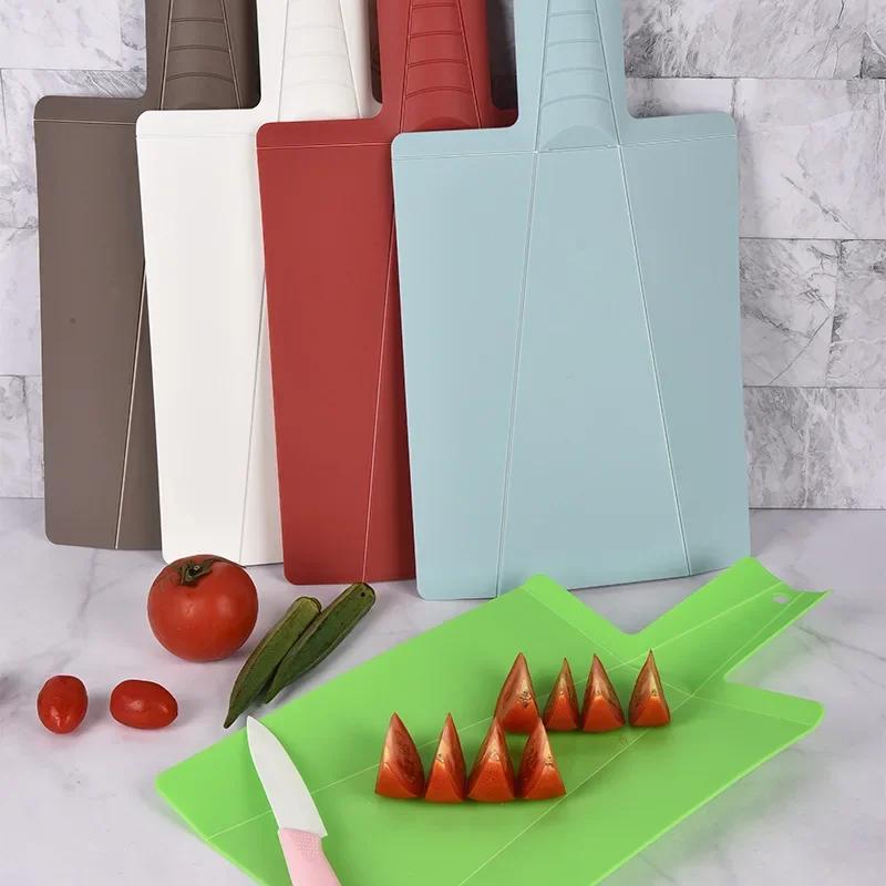 Multi-function Foldable Cutting Board Food Grade Chopping Blocks Plastic Vegetable Meat Cutting Board Kitchen Accessories