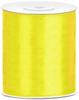 Yellow Satin Ribbon Decorative Ornamental Wedding Marriage 10Cm X 25M