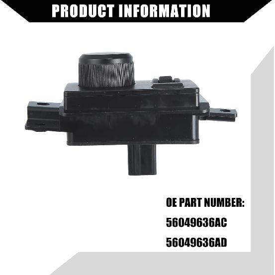 No.56049636AC / Front/Car Headlight Switch Replacement for Dodge Dakota 2005-2010 for Dodge for Ram 3500 2006-2010 / Headlamp Switch/Plastic / 1