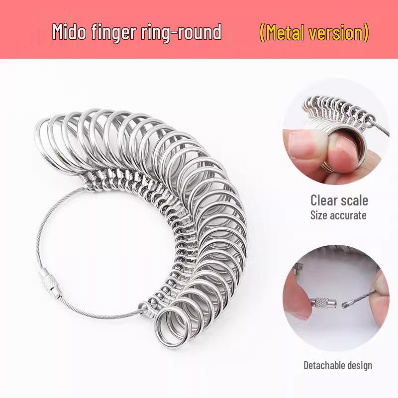 Măsurător de inele Hong Kong - Instrument de măsurare a degetului pentru mărimea exactă a inelului