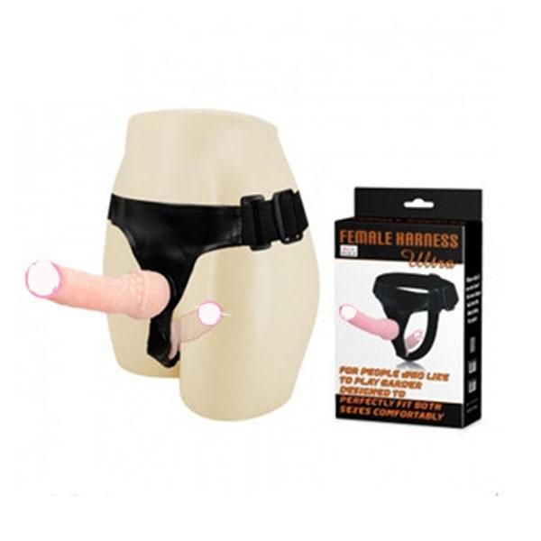 Double Strapon Realistic Dildo Ultra Elastic Harness Strap On Dildo Lesbian Strap-on Dildo Adult Sex Toys for Couples Women Gay