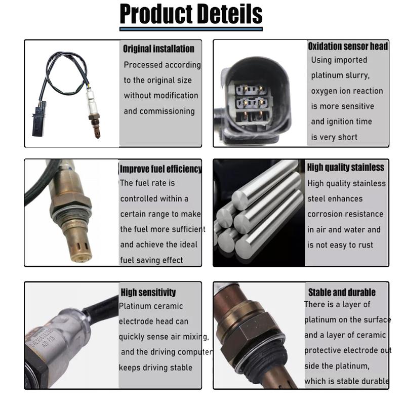 Front Lambda Probe O2 Oxygen Sensor 03L906262A 03L906262D For VW BEETLE GOLF JETTA PASSAT POLO TOURAN CADDY 1.6 TDI 2009-2016