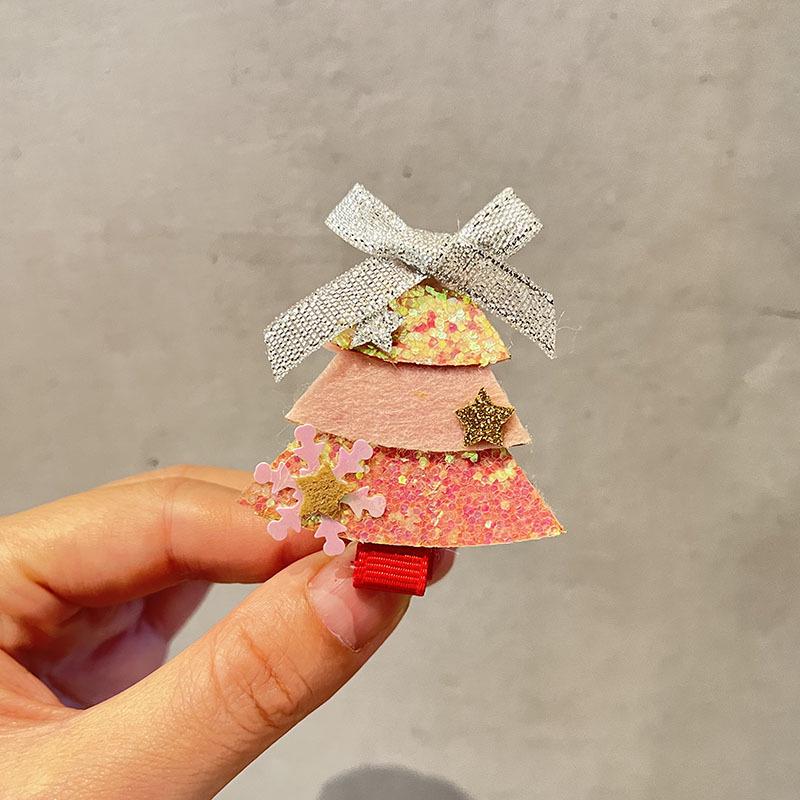 2023 Christmas Tree Hair Clips for Girls - Festive Bangs & Side Hair Accessories for Children