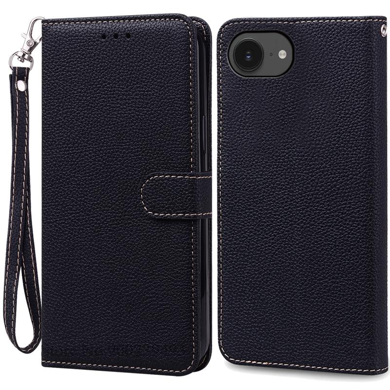 For iPhone 16e Case Leather Flip Wallet Cover For iPhone 16E Case Stand Book Fundas For iPhone 16e 16 E 2025 Phone Case Coque