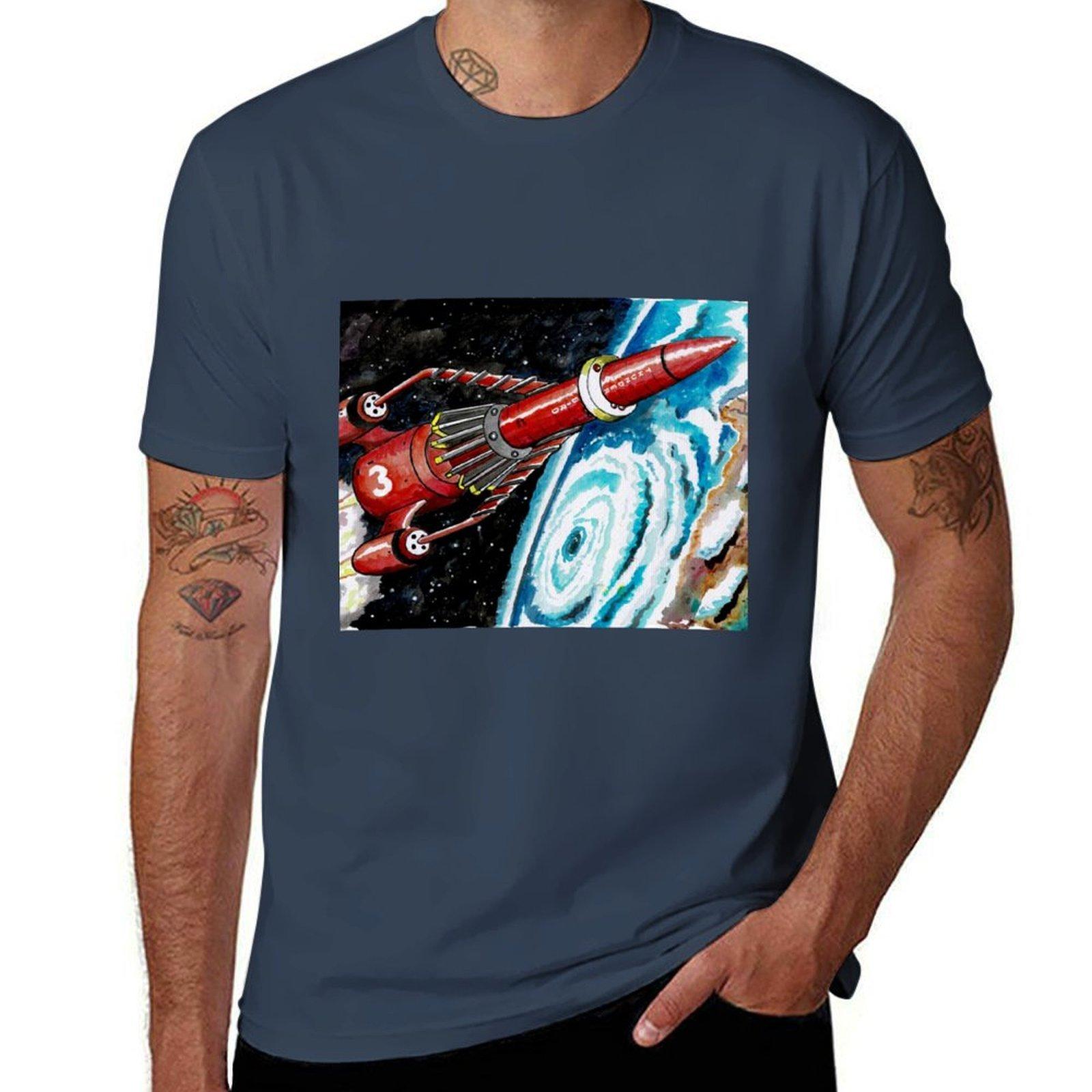 Thunderbird 3 from Thunderbirds TShirt Outdoor Sports Short Sleeve Top S
