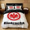 Frankfurt Football Pattern Bedding Quilt Set Quilt Cover Pillowcase Home Birthday Gift(1 * Duvet Cover + 2 * Pillowcase, Without Core)