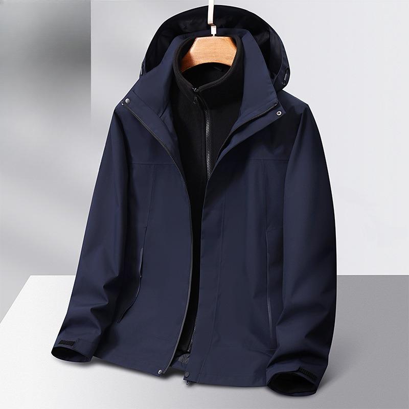 

Куртка Три-в-одном Подкладка из полар-флиса Парный стиль Уличная куртка с капюшоном 5XL