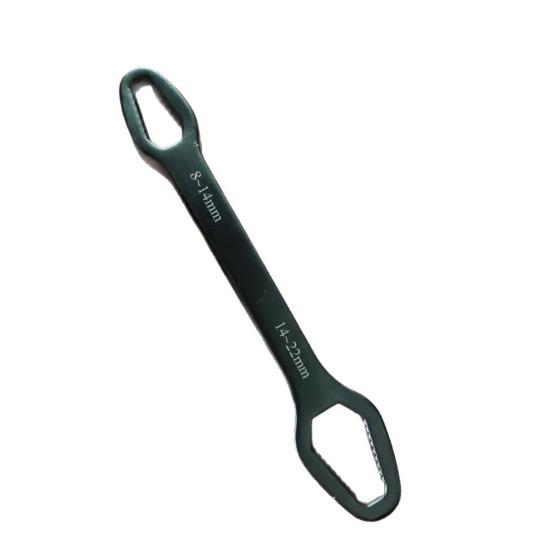 Universal Self Adjusting Wrench 8–22mm Dual-Ended Self-Tightening Multifunctional Wrench Tight Space Sink чёрный