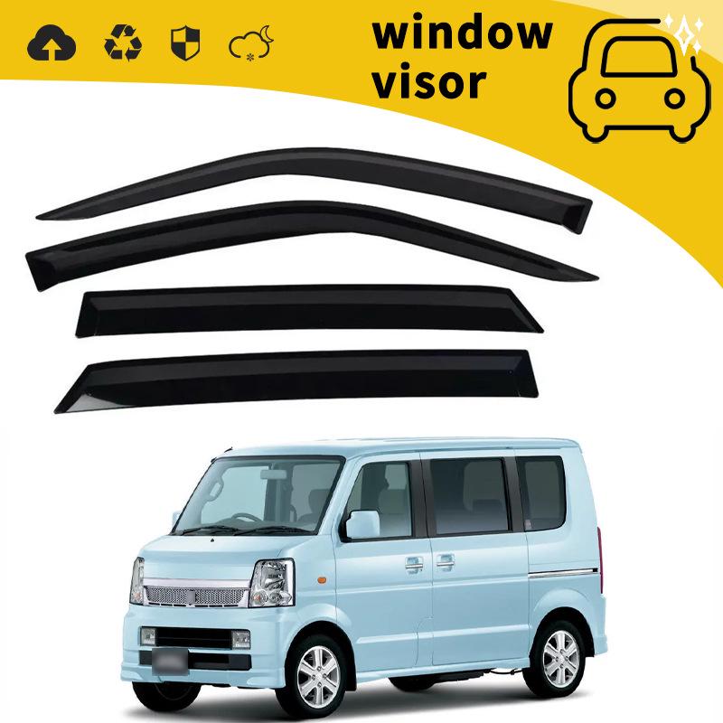 Compatible Rain Guard Window Eyebrows for 2005-2015 Suzuki Spacia Every - Car Door Deflectors and Decoration
