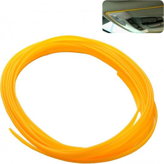 

16.4Ft (5M) Flexible Trim for DIY Automobile Car Interior Exterior Moulding Trim Decorative Line Strip, Pink жёлтый