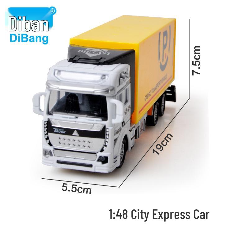 Children's Pull-Back Alloy Fire Ladder Truck Toy