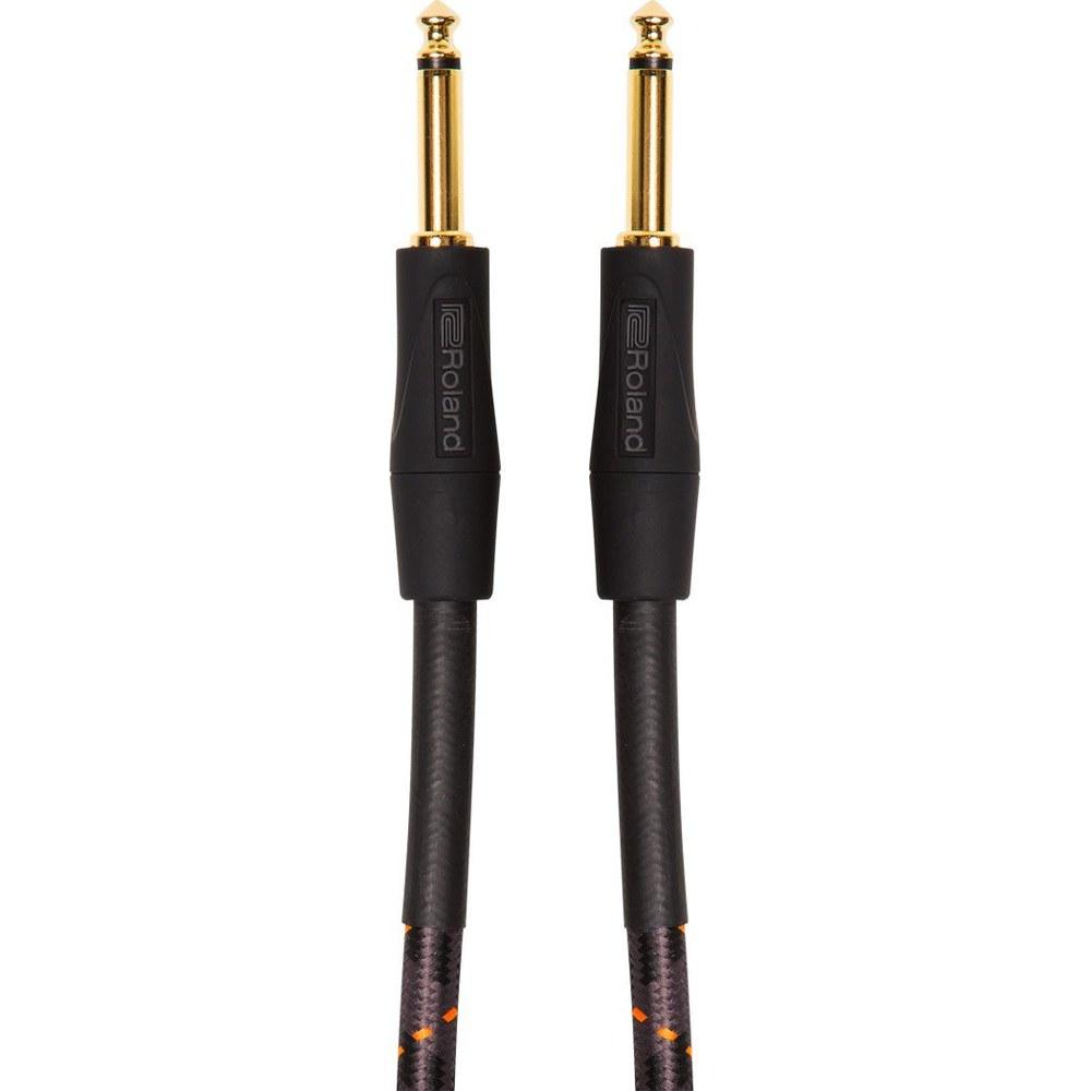 Roland Ric-G15 Instrument Cable 180-inch Low Capacitance Woven Straight 1/4-inch Jack Gold-Plated
