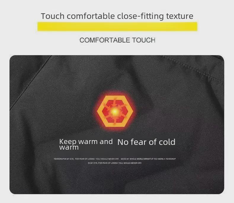 Men's Large White Windproof & Rainproof Cotton Pants – Warm Winter Casual Wear with Cuffs for Middle-Aged & Elderly