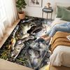 Wolf Family Living Room Nonslip Area Rug Soft Carpet For Bedroom Game Playroom Sofa Office Home Decor Doormat Christmas Gift C9301798