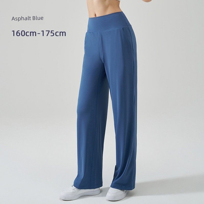 Loose Straight Sweat pants Drape Slimming High Waist Running Training Summer Breathable Fairy Draping Effect Yoga Pants Thin