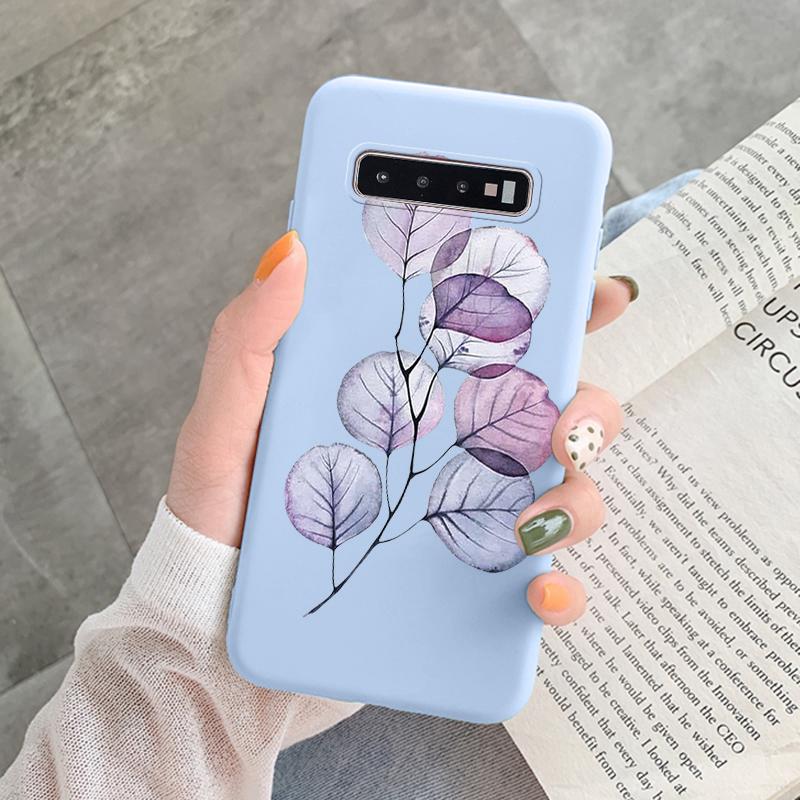 Case For Samsung Galaxy S10 Plus S 10 S10E Cover Cloud Graffiti Illustration Kanagawa Label Silicone Fundas For Samsung S10 S10e