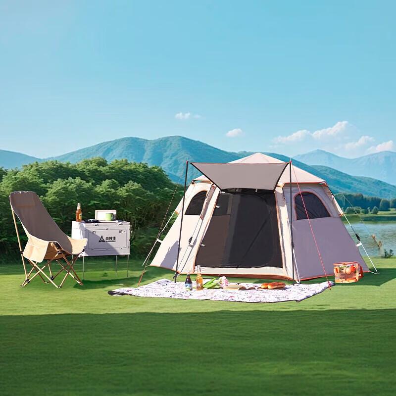 Shangkaojia Automatic Quick-Open Hexagonal Camping Tent
