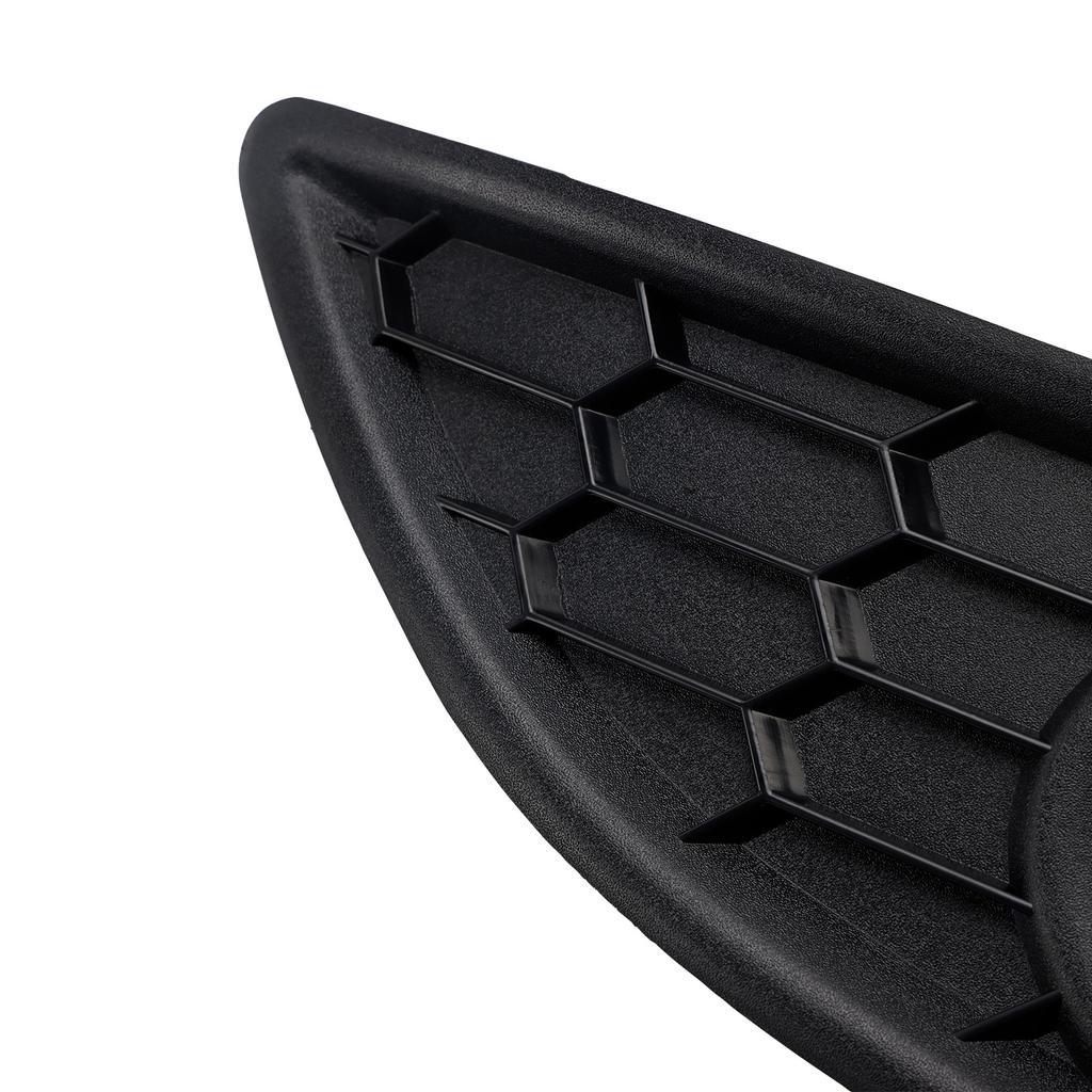 2PCS Matte Black Front Fog Light Lamp Cover Grille Fit Ford Fiesta 2013-2017