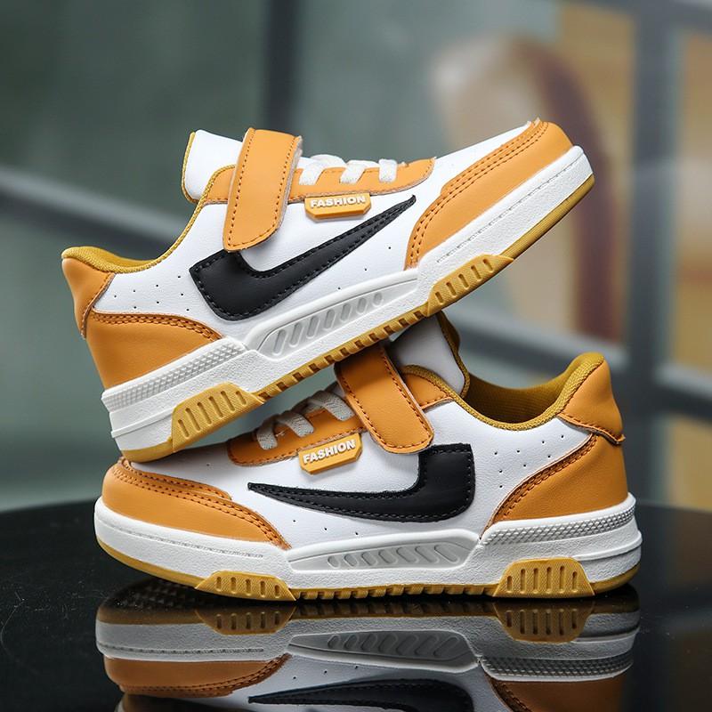 Kids Running Shoes Boys Girls Fall 2026 Lightweight Breathable Low Top Sneakers In Yellow White Black Blue Green