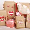 60Counts Valentines Day Heart Sticker 2x2.3Inch Self Adhesive Wrapping Labels for Packaging Box Sealing Wedding Supplies