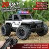 1:16 Alloy High Speed Off-Road Police Truck RC Car with Music Sound and LED Lights Outdoor Toy 2.4G Remote Control Cars