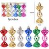 6pcs/box Christmas Candy Pendant Xmas Tree Hanging Ornaments Christmas Decorations For Home 2025 Navidad Noel New Year Kids Gift