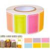 Colored Labels Stickers 500PCS Moving Box Labels Removable Rectangle Moving Labels Stickers Adhesive Solid Colors Tags Name Tags