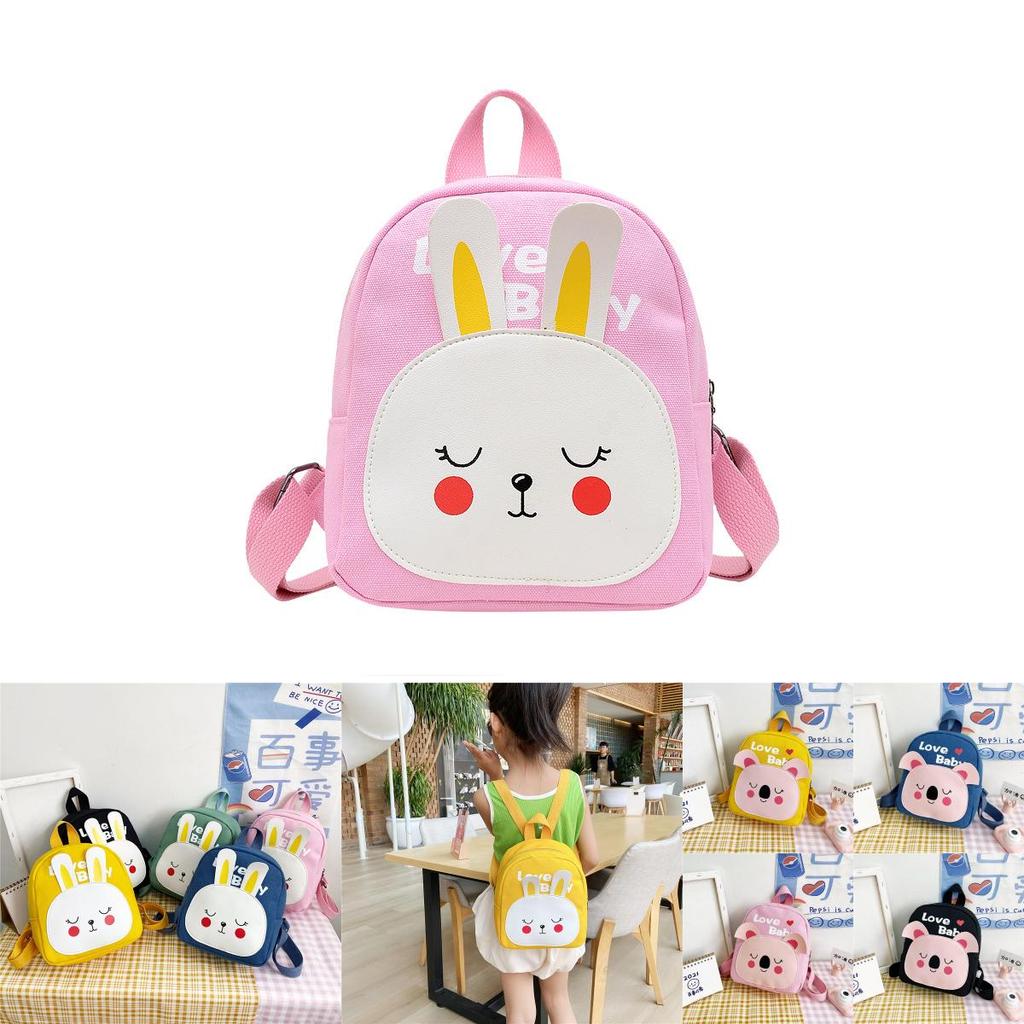 Stylish Breathable Durable Cartoon Animal Canvas Backpack For Toddlers
