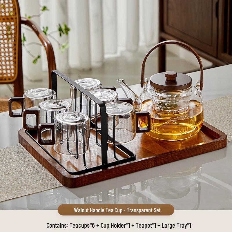 ZISIZ Chinese Style Heat-Resistant Glass Teacup