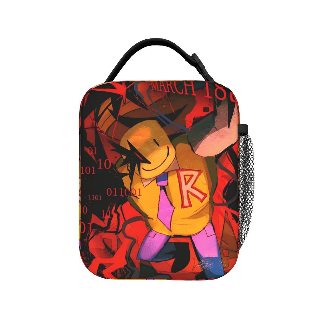 Vintage TEM Bluudude Forsakens Get in Now TEM Blue Dude Insulated Lunch Bag Leakproof Meal Container Cooler Bag Tote Lunch Box