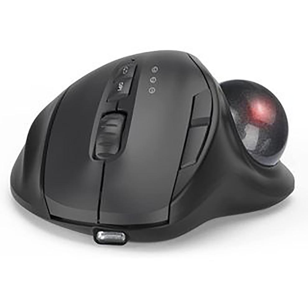 JOMAA Rechargeable 2.4G Wireless Dual-Mode Trackball Mouse for Office and Drawing