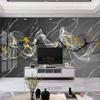 Wallpaper 3d Gray Marble Wallpaper Light Luxury Abstract Muraltv Background Wall Sticker Home Decor