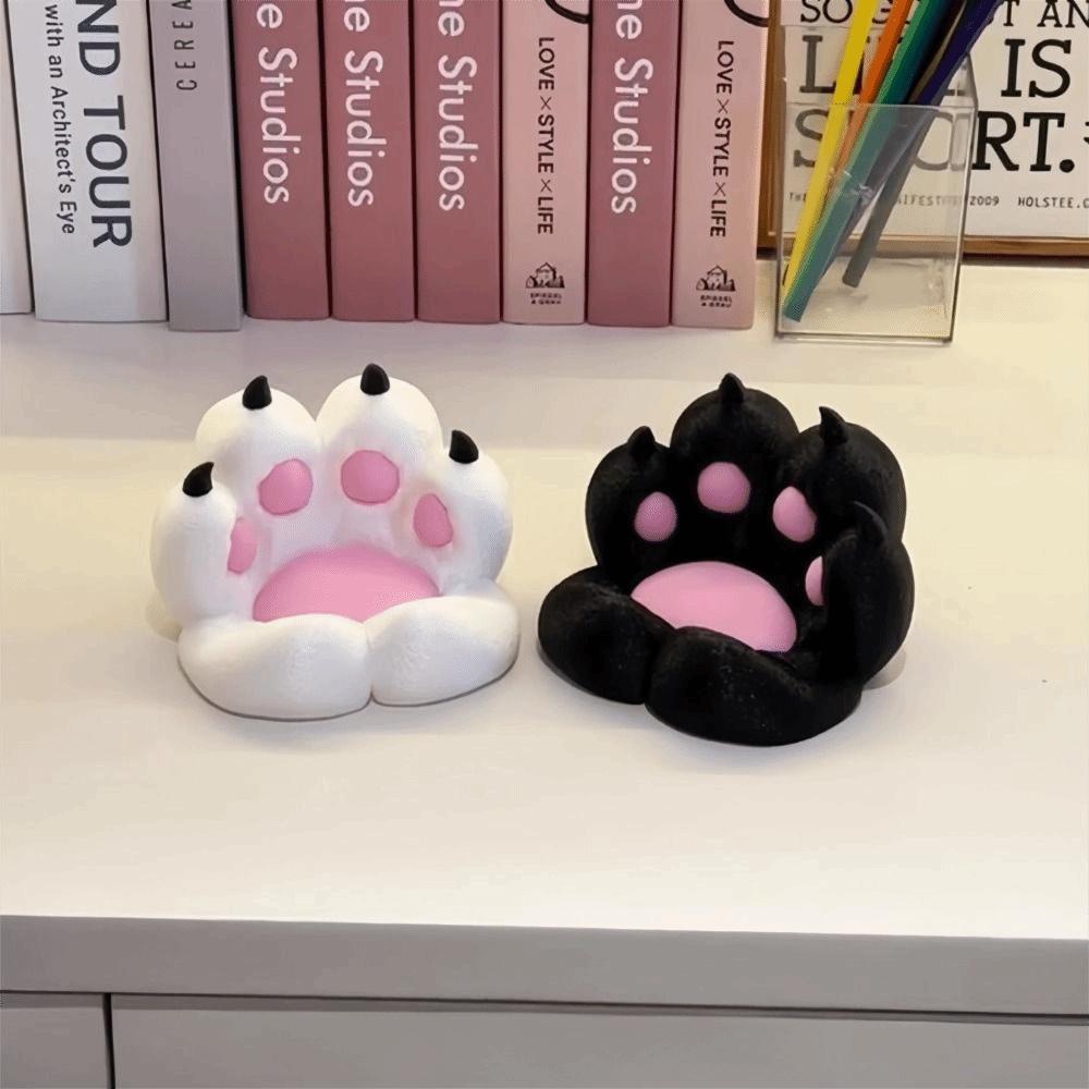 Cartoon Style Cat Paw Phone Stand 3D Printed Cartoon Tablet Stand Bracket Tabletop Organizer