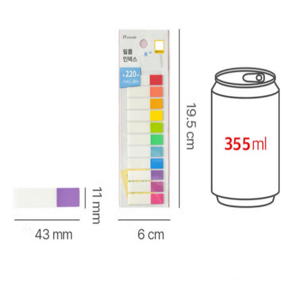 Indice Colore 220 Pezzi Perline Vivaci per Segnapagina