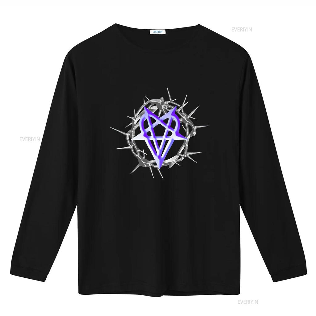Destroy Lone Band Gothic Heartagram Print Opium Style T Shirt Fashion vintage Washed Stretched fashion streetwear Comfortable