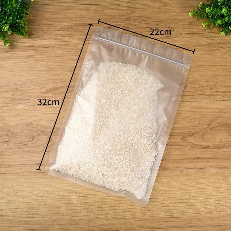 Frosted Transparent Plastic Bag Waterproof Flat Bottomed Self Sealing Pouchs Used for Jewelry Mobile Phone Accessories Candy Snacks Tea Storage Bags