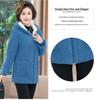 2025 Stylish Winter Coat for Middle-Aged Women: Plus Size, Hooded, Thickened Fleece Jacket with Velvet, Autumn/Winter