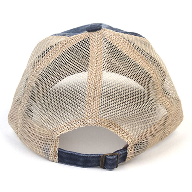 Universal Chemistry Pigment Washing Navy Meshcap Mesh Cap