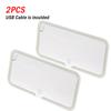 Auto Mirror Sun Visor Makeup Mirror LED Touch Screen Three Light Modes Adjustable Rechargeable Car Interior Rear Vanity Mirror