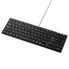 USB Slim klávesnice Sanwa Slim s pantografovou numerickou klávesnicí Černá SKB-SL17BKN